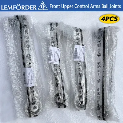 4pc Front Upper Control Arms Ball Joints Lemforder OEM For Audi A6 S6 C6 A8 D3 • $204.59