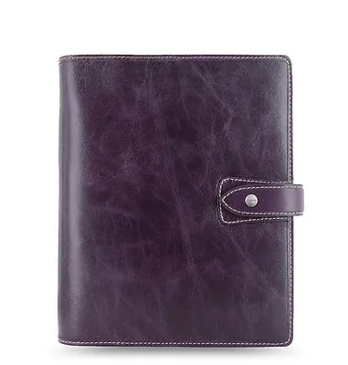 Filofax A5 Size Malden Organiser Planner Diary Book Purple Leather 025851 #JP • $219.56