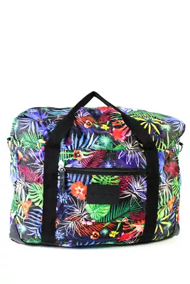Desigual Womens Graphic Print Zipped Strapped Travel Duffle Handbag Multicolor • $60.99