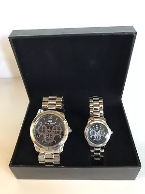 New Mark Naimer His & Hers Stainless Steel QUARTZ Watch Set- Water Resistant • $29.99