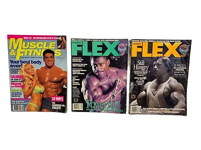 Vintage Lot Of Muscle & Fitness Joe Welders Flex Magazine 1990’s Bodybuilder • $22.97