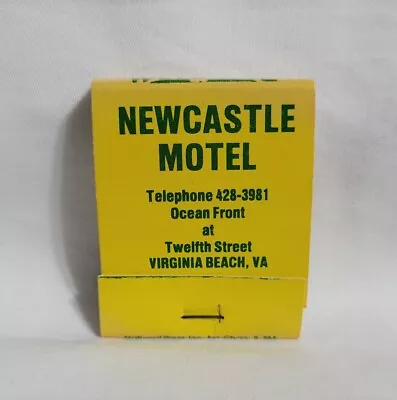 Vintage Newcastle Motel Hotel Matchbook Virginia Beach Advertising Matches Full • $12.99