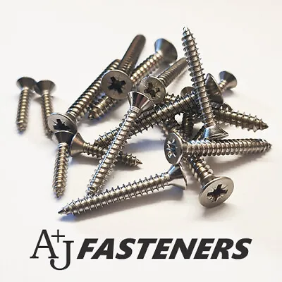 Stainless Steel Pozi Countersunk Self Tapping Screws A2 Tapper #681012 • £2.46