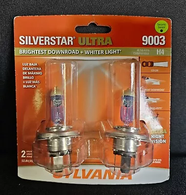 NEW Sylvania 9003SUBP2 SilverStar ULTRA Headlamp Headlight Light Bulbs 9003 • $26