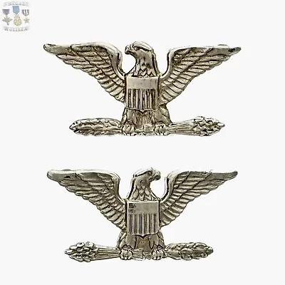 Vietnam War Us Marine Corps Colonel 🦅 Eagle Insignia Meyer Usmc 97 9m Size S#2 • $22.49