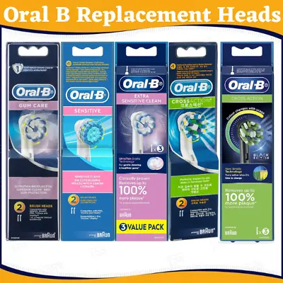 Genuine Oral B Replacement Braun Electric Toothbrush Heads Brush Head Refills • $11.50