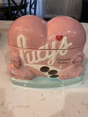 I Love Lucy Chocolate Factory Cookie JarPink • $60