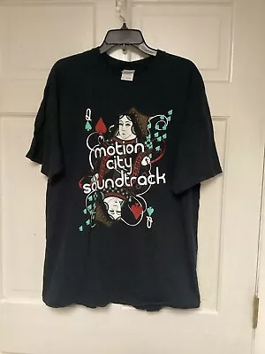 VTG Motion City Soundtrack MCS Band T-shirt Emo Punk Y2K Indie Queen Q Men XL • $34.99