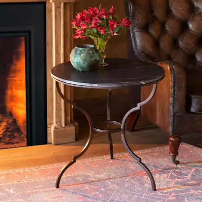 Lovecup Marble And Iron Bistro Side Table L745 • $640