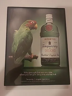 1988 Tanqueray Gin Ad - Why Give A Gift That Says Very Little Framed 8.5x11  • £14.47