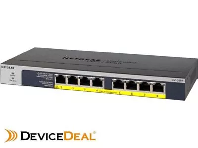 Netgear GS108PP 8-port Gigabit Ethernet PoE+ Unmanaged Switch • $298.70