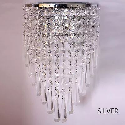 Modern Bathroom Crystal Mirror Light Front Wall Lamp Fixture Vanity Lights • $32.30