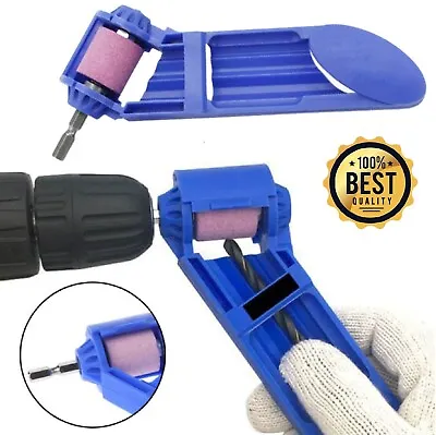 Wheel Titanium Drill Bit Sharpener Corundum Drill Grinding Powered Tool Portable • $12.49