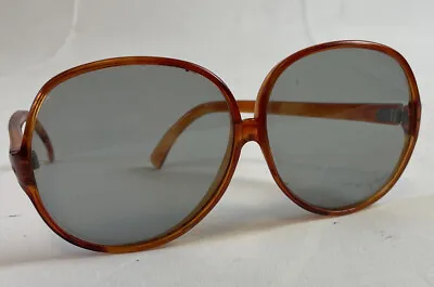 Vintage 70's Oversized Sunglasses Made In Mauritius Brown Mint Condition • $40.76