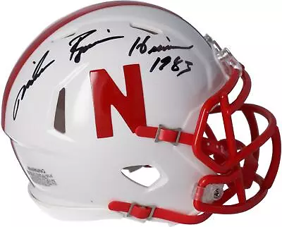 Mike Rozier Nebraska Cornhuskers Signed Mini Helmet &  Heisman 1983  Insc • $89.99