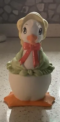 Vintage LEFTON Porcelain Mother Goose Figurine W/ Lid • $14