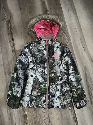 MOSSY OAK BREAK UP INFINITY Jacket Womens M Insulated Camouflage Full Zip • $27.50