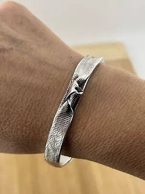 Mignon Faget Modernist Sterling Silver 925 Cuff Bracelet • $265