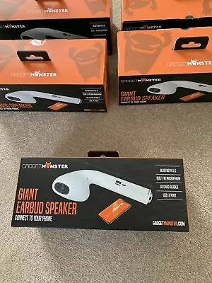 £29.99 • Buy Brand New Giant Earbud Bluetooth Speaker By GadgetMonster. Perfect Gift Idea.