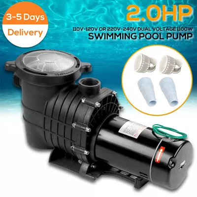 110-240v 2HP Inground Swimming Pool Pump Motor Strainer UL Certified USA STOCK • $145.99