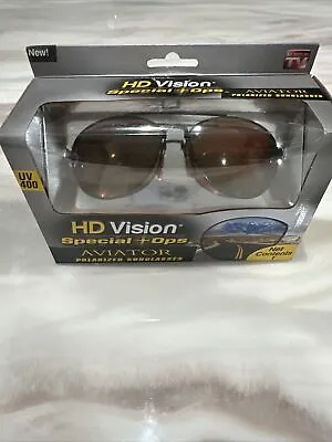 HD Vision Special Ops AVIATOR Polarized Sunglasses HDAVAOPSBK • $16.95