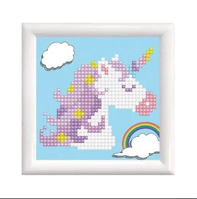 $26.99 • Buy Unicorn Frame Diamond Art Kit Painting Embroidery Gift 9.5 X 9.5 Cm Gift Present