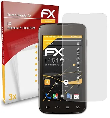 £11.09 • Buy AtFoliX 3x Screen Protection Film For LG Optimus L5 II Dual E455 Matt&shockproof