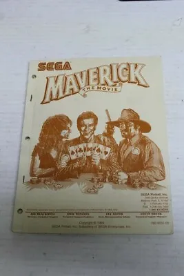 SEGA MAVERICK Pinball Machine Manual & Schematics - Used  • $19.54