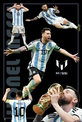 Lionel Messi 24x36 Poster Soccer Futbol Fifa World Cup Argentina Sport Barcelona • $17.99