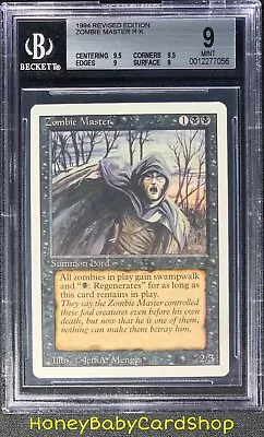 MTG 3rd Edition Revised 1994 Zombie Master BGS 9.0Q++ (Quad++) Old School 93/94 • $52.99