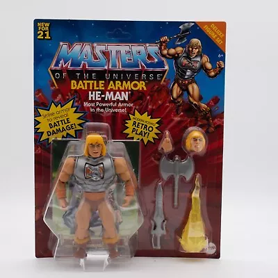 Masters Of The Universe Origins Battle Armor He-Man Action Figure • $10