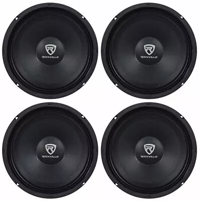 (4) Rockville RM84PRO 8  4 Ohm 1200 Watt SPL Midrange/Mid-Bass Car Speakers • $104.80