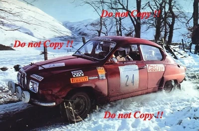 £4 • Buy Stig Blomqvist Saab 96 V4 RAC Rally 1970 Photograph 1