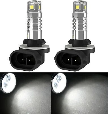 LED 20W 894 H27 White 5000K Two Bulbs Fog Light Replacement Upgrade Lamp Stock • $25.50