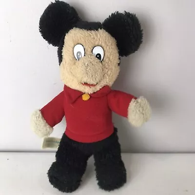 Vintage Walt Disney Productions Knickerbocker Mickey Mouse Plush Toy Stuffed • $10