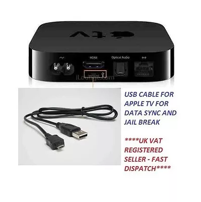 $15.72 • Buy Usb Data Sync Cable For Apple Tv 2nd, 3rd Gen For Data Transfer, Jail Break Etc