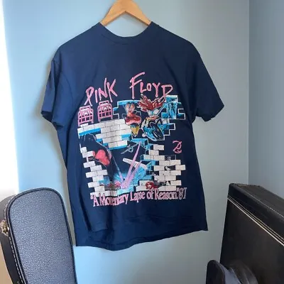 Vintage 1980s Pink Floyd Tshirt Momentary Lapse Of Reason RARE XL • $220