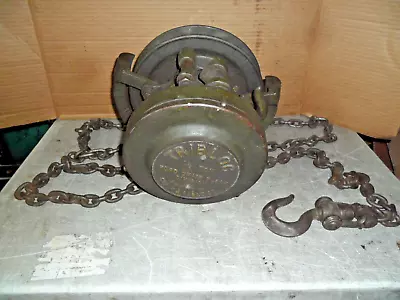 Vintage Tribloc 1/2 Ton Ford Chain Block Hoist American Chain & Cable Company • $349.99