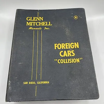 1958-1967 Glenn Mitchell Collision Labor Estimator Europeans Volkswagen Porsche • $145