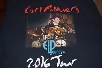 Carl Palmer 2016 Legacy Tour   Emerson Lake & Palmer Lives On! Tour Shirt Xl • $15