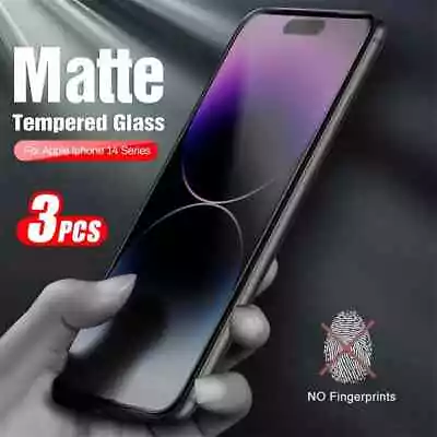 $16.95 • Buy 3X Anti-Glare Matte Temperd Glass Screen Protector Fr IPhone 14 13 12 11 Pro Max