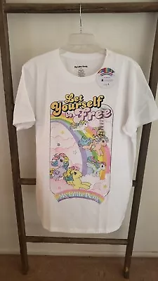 My Little Pony  Let Yourself Be Free  White T-shirt Size L NWT • $10