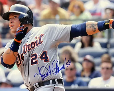 Miguel Cabrera Signed Detroit Tigers 16x20 Close Up Photo JSA ITP • $229