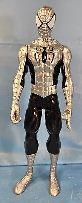 Spider-Man Armored Silver & Black Suit 12  Action Figure. • $8