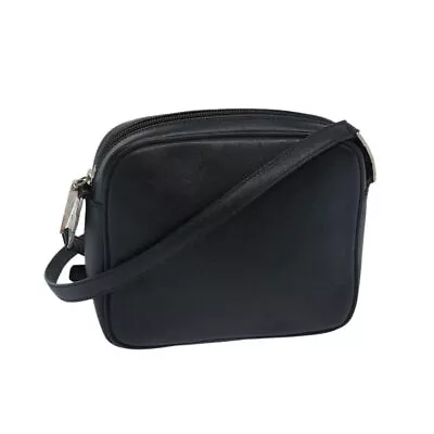 Salvatore Ferragamo Shoulder Bag Leather Black Auth Bs11835 • $225.85