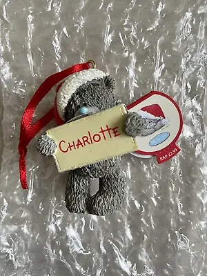 £2.49 • Buy Me To You Tatty Teddy Charlotte Personalised Christmas Tree Resin Ornament BNWT