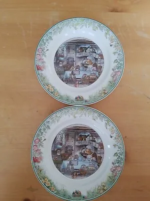 Set 2 Vintage Villeroy & Boch Foxwood Tales Bread 6 6/8  Plate Kirchen 1994 • $79