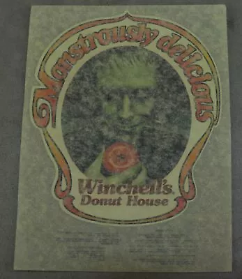 Frankenstein Iron On Winchell's Donut House 1977 Vintage Advertisement Universal • $11.44