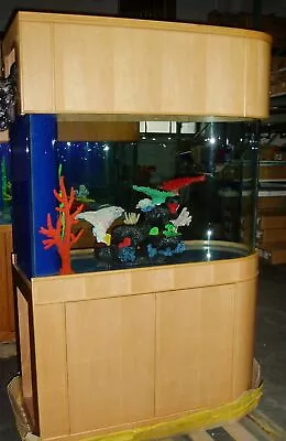 Warranty Included 180 GALLON GLASS Room Divider Peninsula Aquarium Fish Tank Set • $4800