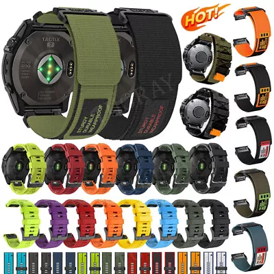 Quick Fit Watch Strap Band For Garmin Fenix 7 7X 6 6X Pro 5 5X Plus 3HR Tactix 7 • £6.99